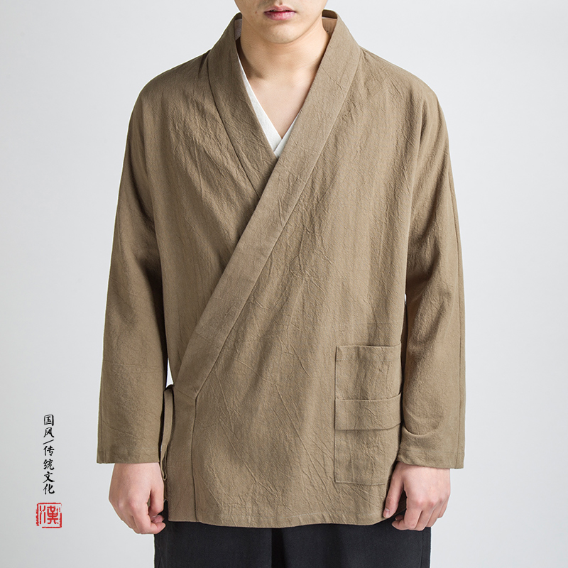 MIXCUBIC 2018 Autumn Chinese style simple String linen jackets men casual loose washing linen Tang suit men,-4XL, Black
MIXCUBIC 2018 Autumn Chinese style simple String linen jackets men casual loose washing linen Tang suit men,-4XL, Black