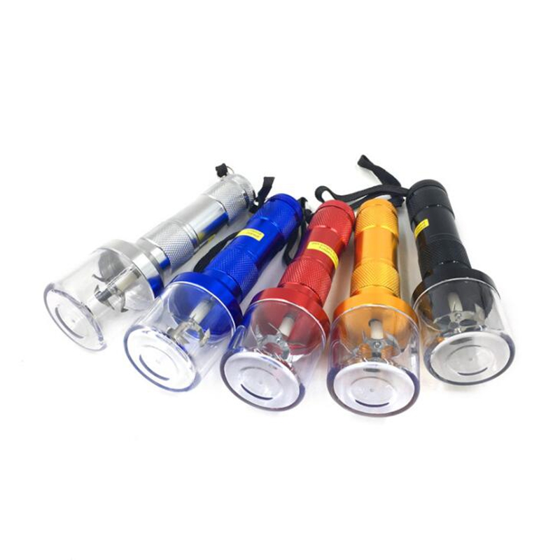 Newest Style Electric Power Flashlight Aluminium Alloy Herb Grinder Crusher High Quality Colorful Very Beautiful Colors Creative Design
Newest Style Electric Power Flashlight Aluminium Alloy Herb Grinder Crusher High Quality Colorful Very Beautiful Colors Creative Design