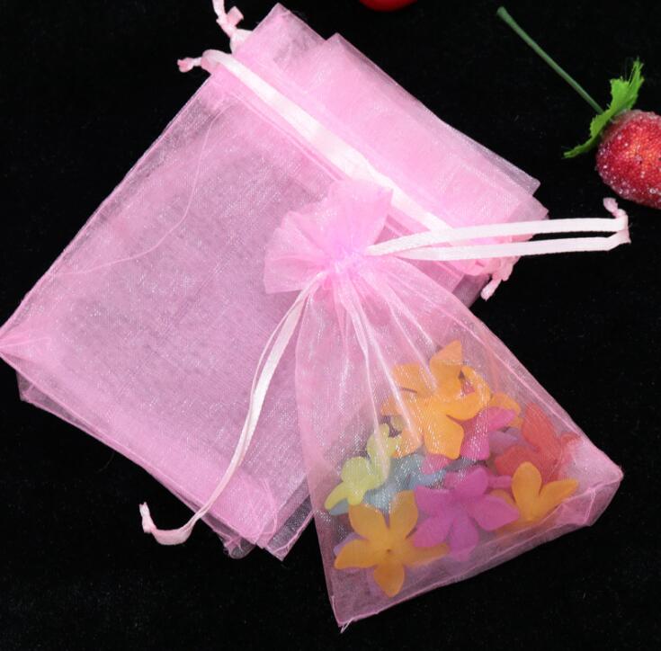 Multi Colors Jewelry Packaging Transparent Gauze Bag Casamento 9x12cm korah Wedding Gift Bags Organza Pouch GA20