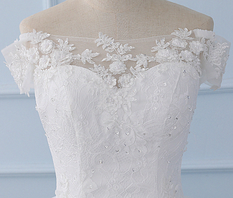 Real Photo Vintage Lace O Neck Wedding Dress Sleeveless 2018 Customized Plus Size Wedding Gowns Cheap Vestidos Novia