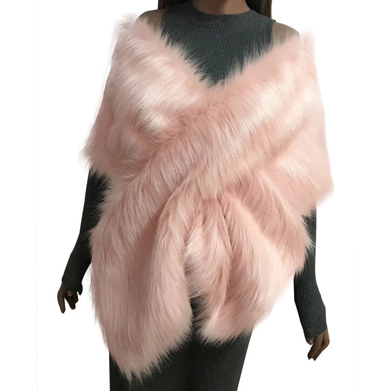 Faux Fur Coat Women Ponchos And Capes Bridal Shawl Cape y Vest Coats Women Abrigo Mujer Fourrure New Winter Coats114863770