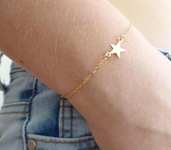 Small Five-pointed Star pendant Bracelet Geometric polygon Simple Rock Star Bracelets Cute Sideways Bracelets for Women Jewellery