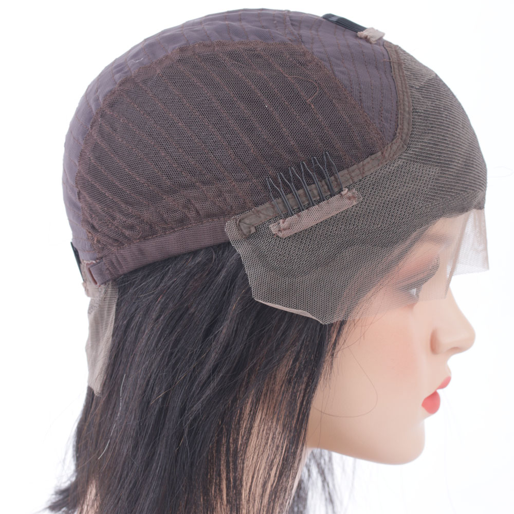 Natural Color full lace human hair wigs lace front wigs for black women kinky straight Brazilian Peruvian Malaysian Indian virgin hair