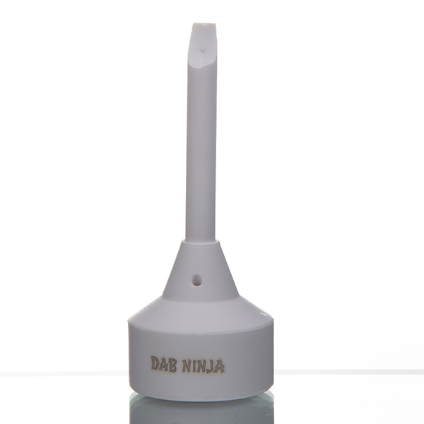 Dab Ninja - Ceramic Carb Cap with Dabber End on Top One Angled Hole around the cap For Glass Oil Rigs 087
Dab Ninja - Ceramic Carb Cap with Dabber End on Top One Angled Hole around the cap For Glass Oil Rigs 087