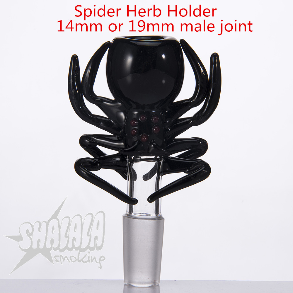 Spider Herb Holder bowl With 14mm 19mm Male Joint For Glass Bongs Water Pipes glass smoking accessories SHALALASMOKING 104
Spider Herb Holder bowl With 14mm 19mm Male Joint For Glass Bongs Water Pipes glass smoking accessories SHALALASMOKING 104