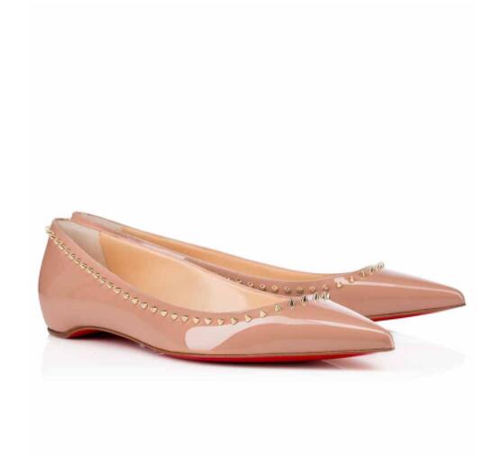 High Quality Women Pointed Toe Spikes Ballet Shoes Sexy Ladies Red Bottom Anjalina Flat Women Luxurious Brand Ballerinas Shoes Party Wedding, Black
High Quality Women Pointed Toe Spikes Ballet Shoes Sexy Ladies Red Bottom Anjalina Flat Women Luxurious Brand Ballerinas Shoes Party Wedding, Black