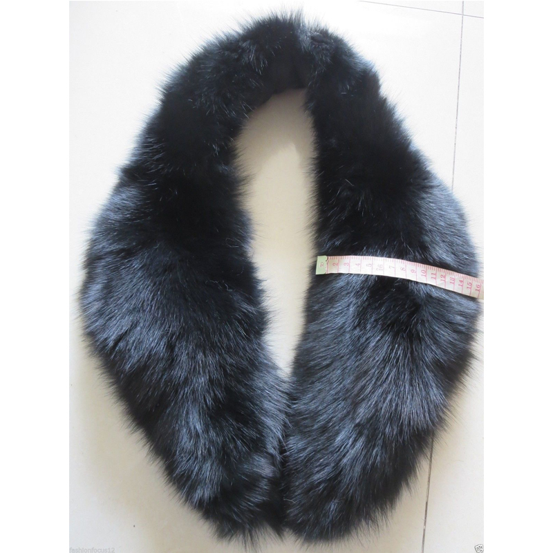 Fur Collar Women Fur Scarf Winter Warm Fur Collar Scarves Black S18101904