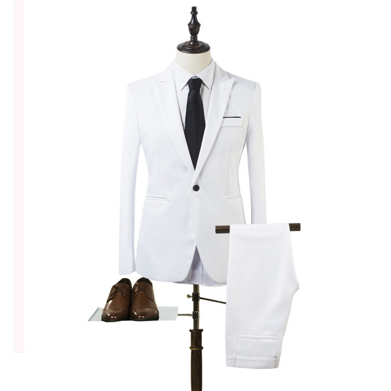 new plus size 6xl mens suits wedding groom good quality casual men dress suits 2 pieces(jacket+pant)