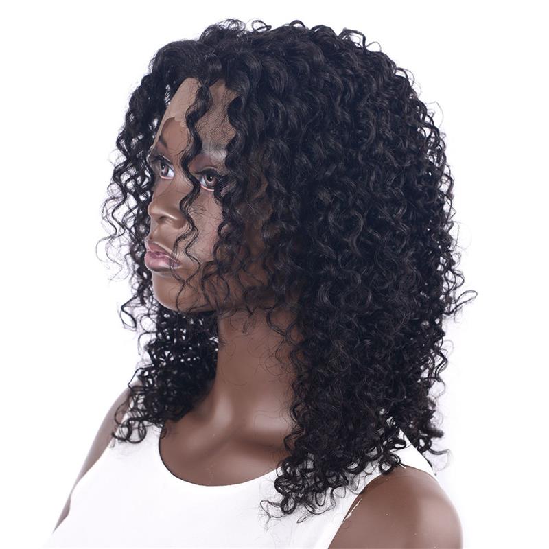 Free Part Full Lace Human Hair Wigs With Baby Hair 9A Natural Hairline Kinky Curly Brazilian Virgin Lace Front Wigs For Black Women