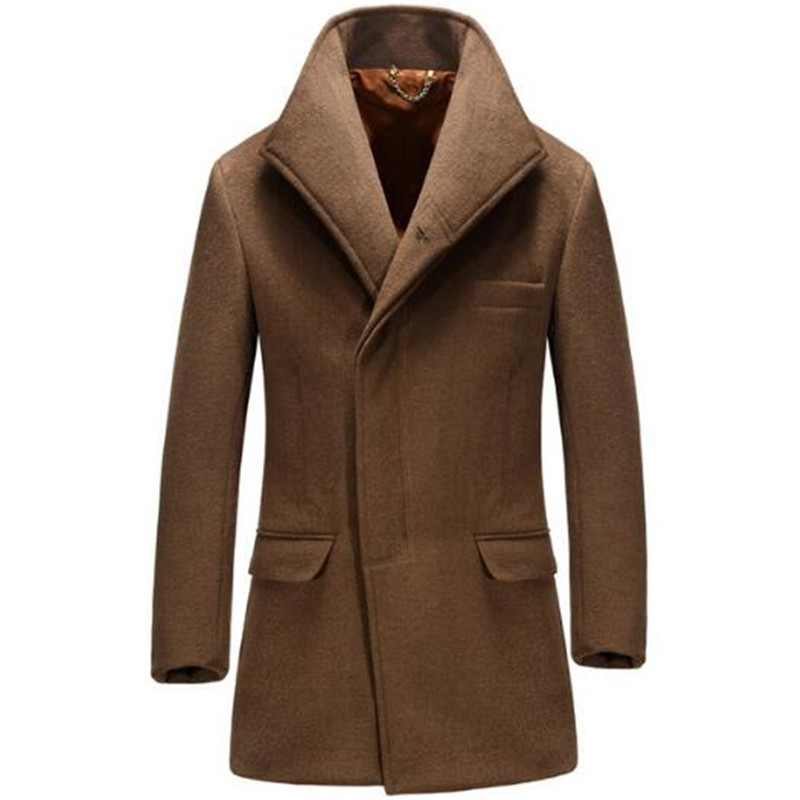 Plus Size 3XL 4XL New Arrival Wool Casual Men Down Collar Winter Jackets