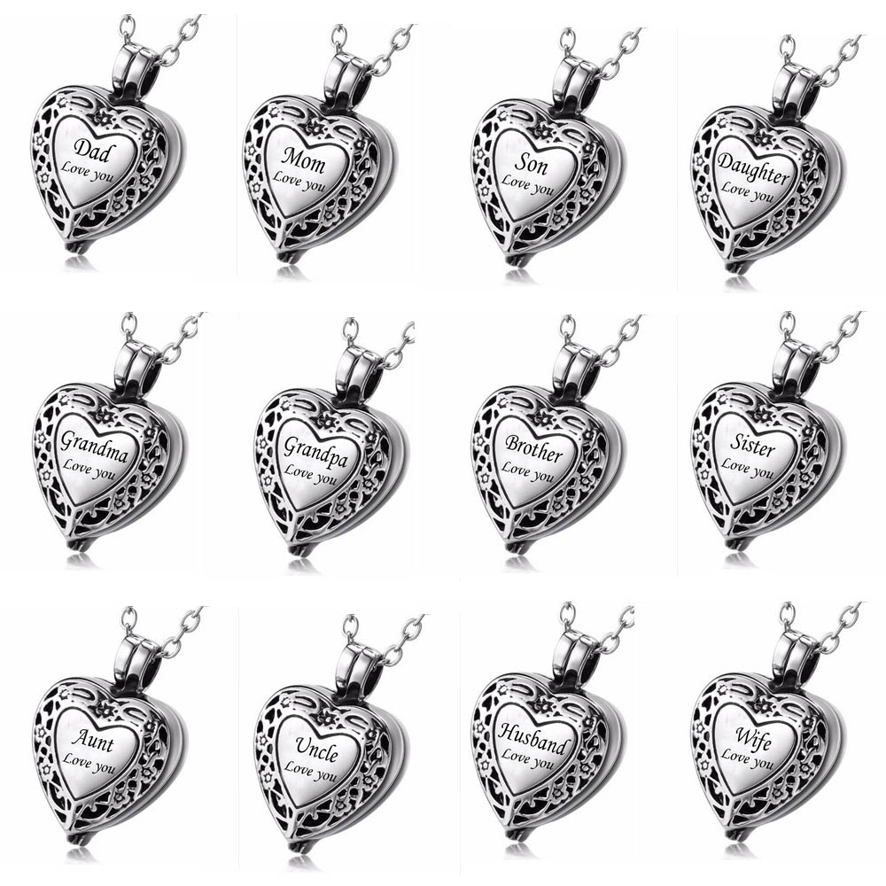 wholesale Custom-made Multiple names personality heart shape ashes urn cremation funeral pendant necklace fashion jewelry
wholesale Custom-made Multiple names personality heart shape ashes urn cremation funeral pendant necklace fashion jewelry