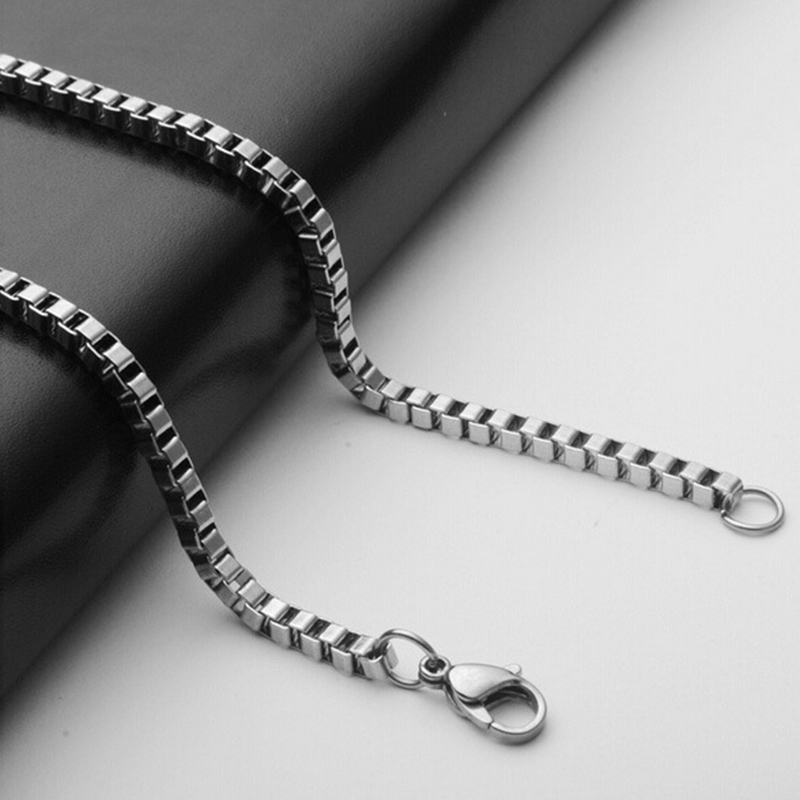316L Stainless Steel Box Chains Necklace High Quality Titanium Steel Jewelry Jewelry Accessories Mens Women Necklace