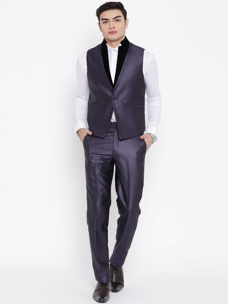 Customize Slim Fit Two Pieces Men Suit Special Neck Design Groomsmen Best Man Men Wedding Suits Bridegroom (Pants+Vest)
