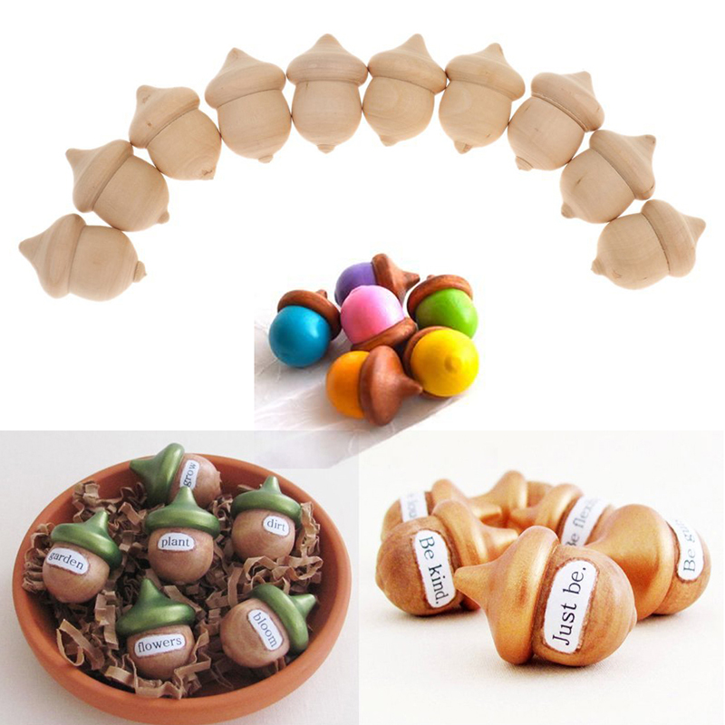 10PCS /lot Wood Acorns Unfinished DIY Acorns Wedding Supplies Fall Decor Educational Counting Handmade Painting Materials Wood Craft
10PCS /lot Wood Acorns Unfinished DIY Acorns Wedding Supplies Fall Decor Educational Counting Handmade Painting Materials Wood Craft