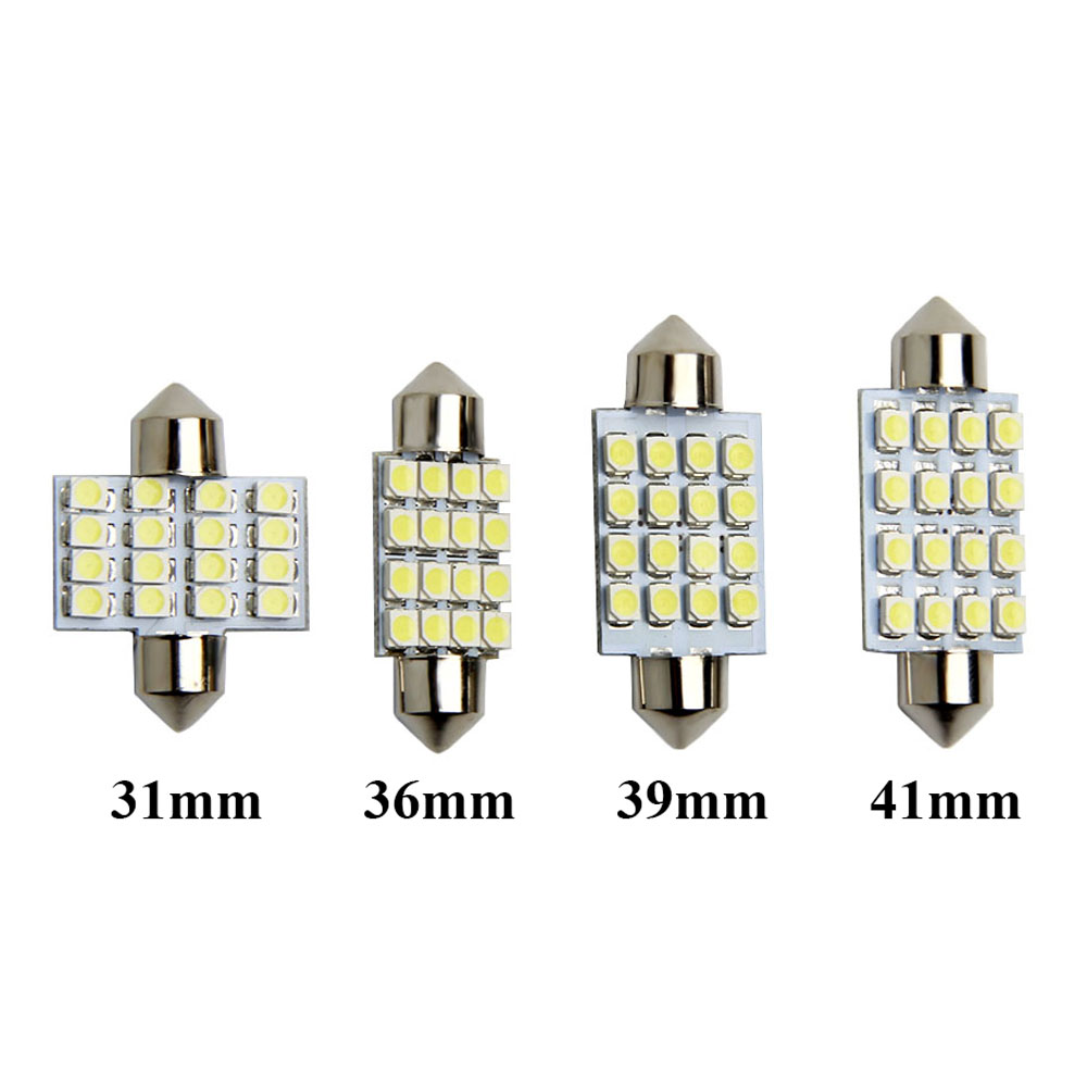 100X C5W 1210 16 LED 31mm 41mm Festoon Dome LED Bulbs 16 SMD Car Door Light Roof Mix Size
100X C5W 1210 16 LED 31mm 41mm Festoon Dome LED Bulbs 16 SMD Car Door Light Roof Mix Size
