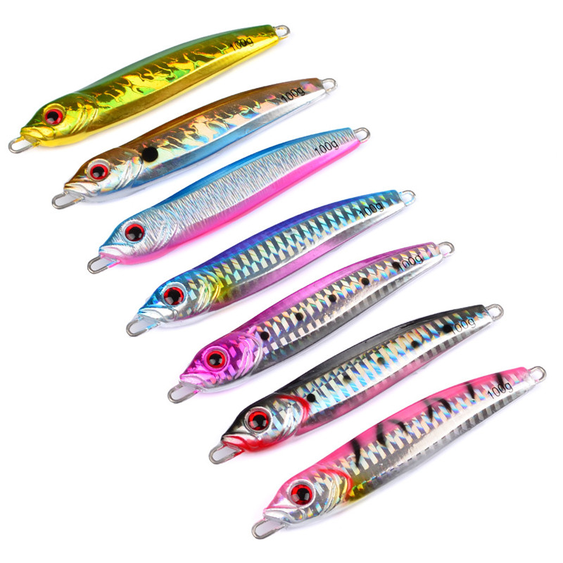 Brand 100g 10cm Lead Fish Jigs Fishing Lure 7Colors Scale Fishing Lur Artificial Metal Jigging Bait
Brand 100g 10cm Lead Fish Jigs Fishing Lure 7Colors Scale Fishing Lur Artificial Metal Jigging Bait