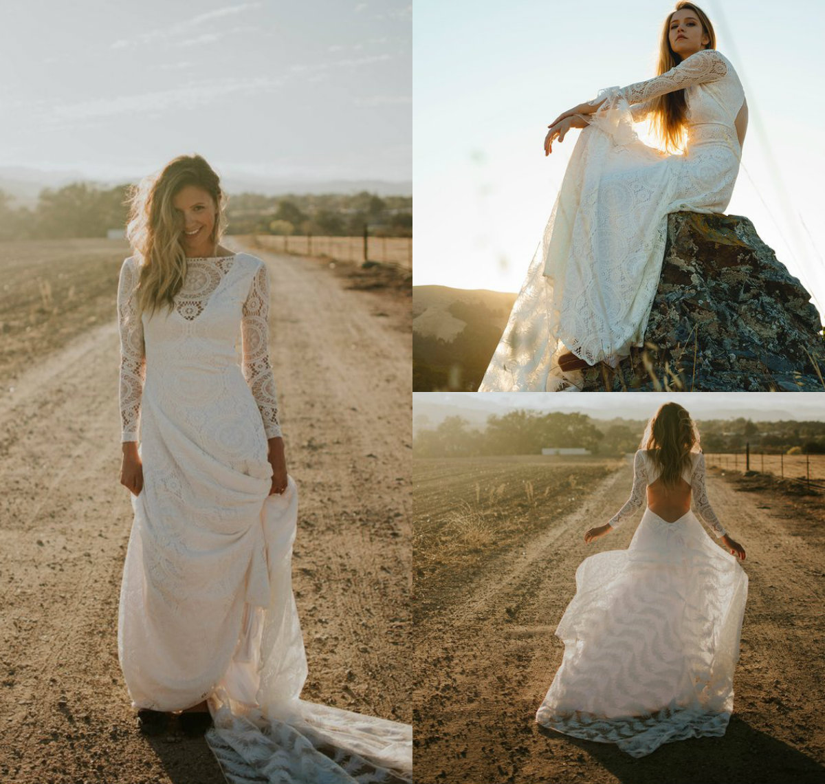 Modest Mermaid Wedding Dresses Bateau Neck Sweep Train Long Sleeve Lace Bridal Gowns Cheap Plus Size Wedding Dress robe de mariée Sexy Back