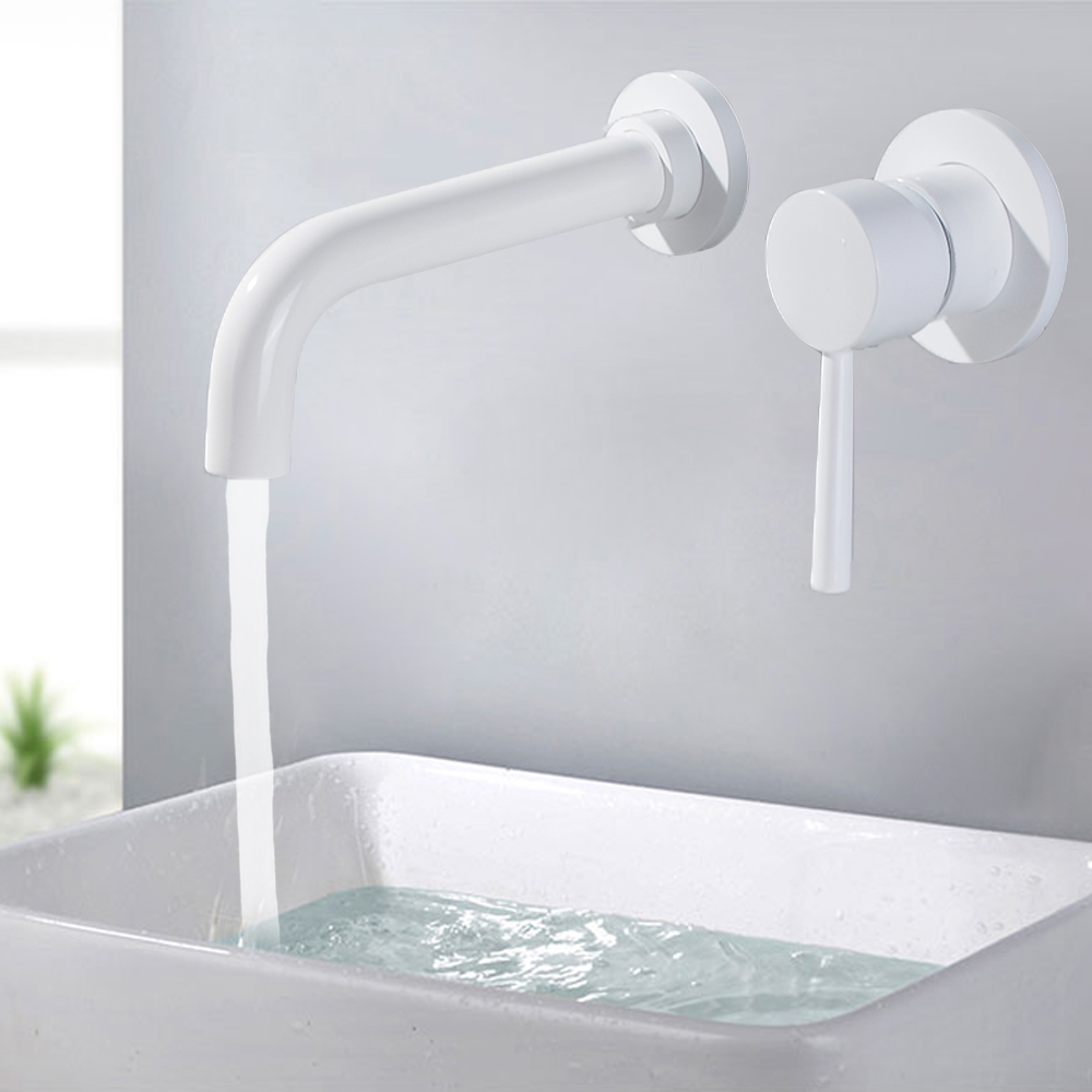 Brass Wall Basin Mixer Tap Bathroom Sink Faucet Swivel Spout Bath Tap Single Lever White Lavatory Sink Mixer Crane
Brass Wall Basin Mixer Tap Bathroom Sink Faucet Swivel Spout Bath Tap Single Lever White Lavatory Sink Mixer Crane