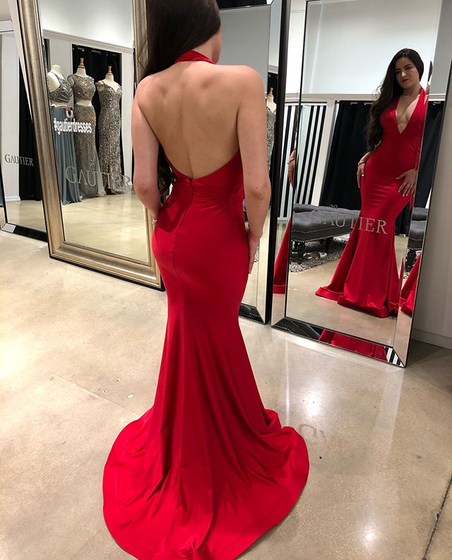 Halter Deep V Front Sexy Prom Dresses Long Hot Red Mermaid Evening Party Dresses Backless Graduation Gowns bestidos de gala, Yellow
Halter Deep V Front Sexy Prom Dresses Long Hot Red Mermaid Evening Party Dresses Backless Graduation Gowns bestidos de gala, Yellow
