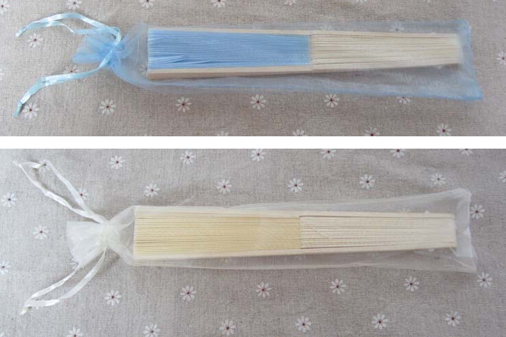 Other Festive & Party Supplies Silk pouch for hand fans organza gift bag fans with drawstring 100pcs/lot 10 color