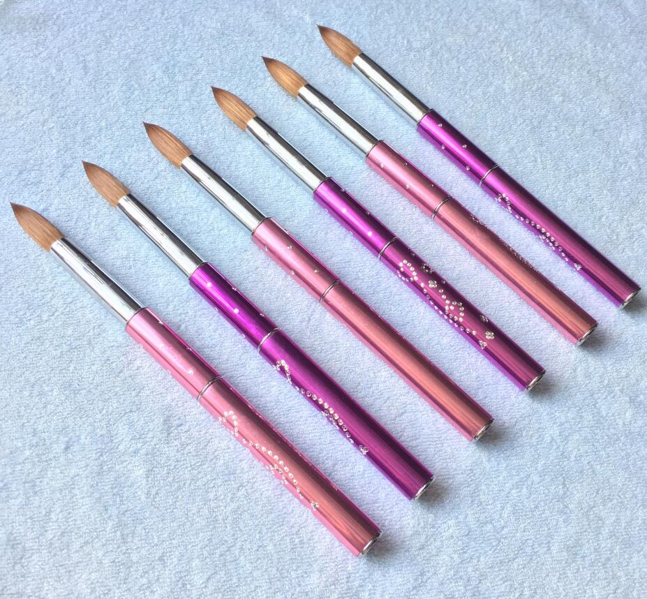 Acrylic Nail Art Brush Supernova Sale Top Grade Kolinsky Round Pink Color Metal Handle 12#14#16#18#20 Set Painting Design Pen Nail Tips Tool
Acrylic Nail Art Brush Supernova Sale Top Grade Kolinsky Round Pink Color Metal Handle 12#14#16#18#20 Set Painting Design Pen Nail Tips Tool