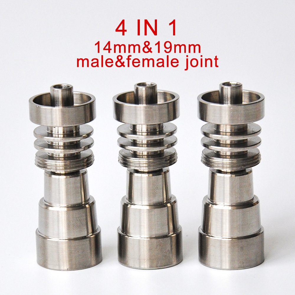 4 IN 1 Titanium Nail 14mm&19mm male &female joint domeless Gr2 Titanium Nail for glass water pipe free shipping
4 IN 1 Titanium Nail 14mm&19mm male &female joint domeless Gr2 Titanium Nail for glass water pipe free shipping