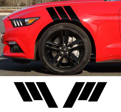 2pcs Fender Hash Stripe Racing Graphic Decal Sticker Bumper Side Scuttle Stickers for Ford Mustang 2015-2016 18.8"X11"
2pcs Fender Hash Stripe Racing Graphic Decal Sticker Bumper Side Scuttle Stickers for Ford Mustang 2015-2016 18.8"X11"