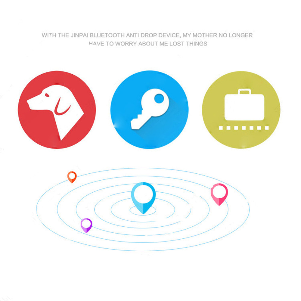 TCT 10pcs Tag Smart Mini Bluetooth Tracker Child Bag Wallet Key Pet Smart Finder Mini GPS Alarm Locator Tracker Track