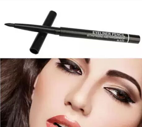2pcs/lot Women Waterproof Retractable Rotary Eyeliner Pen Eye Liner Pencil Makeup Cosmetic Tool 131-0229 free shipping
