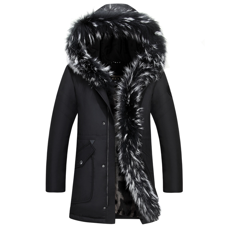 2018 Winter Thick Warm Down Jacket Casual X-Long White Duck Down Coats With Hooded Natural Raccoon -35 Degree Outwear, Black
2018 Winter Thick Warm Down Jacket Casual X-Long White Duck Down Coats With Hooded Natural Raccoon -35 Degree Outwear, Black