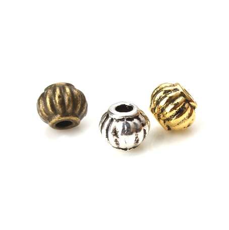 

20pcs/lot 5*4mm Bronze/gold/antique silver beads jewelry accessories metal spacers beads for diy making components