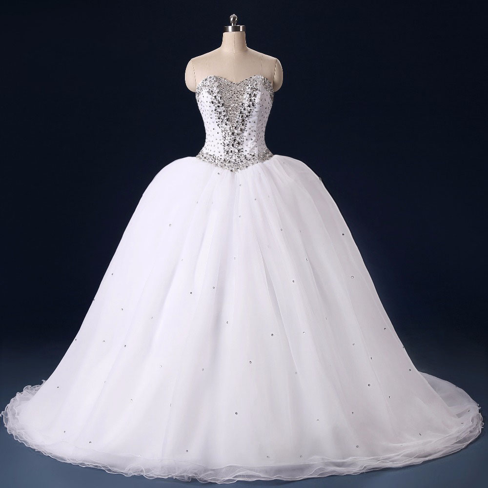 Luxury Sparkly 2018 Crystal Beaded Tulle Ball Gown Wedding Dresses Sweetheart Lace Up Back Long Bridal Gowns Custom Made China EN1031, Red
Luxury Sparkly 2018 Crystal Beaded Tulle Ball Gown Wedding Dresses Sweetheart Lace Up Back Long Bridal Gowns Custom Made China EN1031, Red