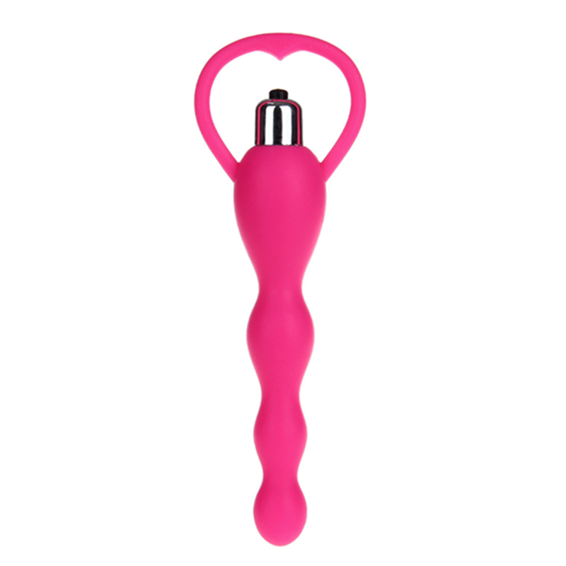 10 Speed Bead Butt Plug Vibration Massager Silicone Battery Powered For Male Female Sex toys J2244
