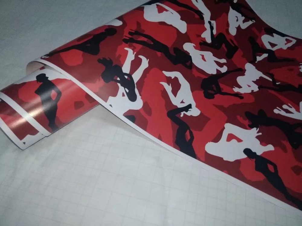 Various Color Snow Girl Camouflage Vinyl For Car & Truck Wrap styling Covering Film with air release / Bubble Freea 1,52x30m(5x98ft ) Roll