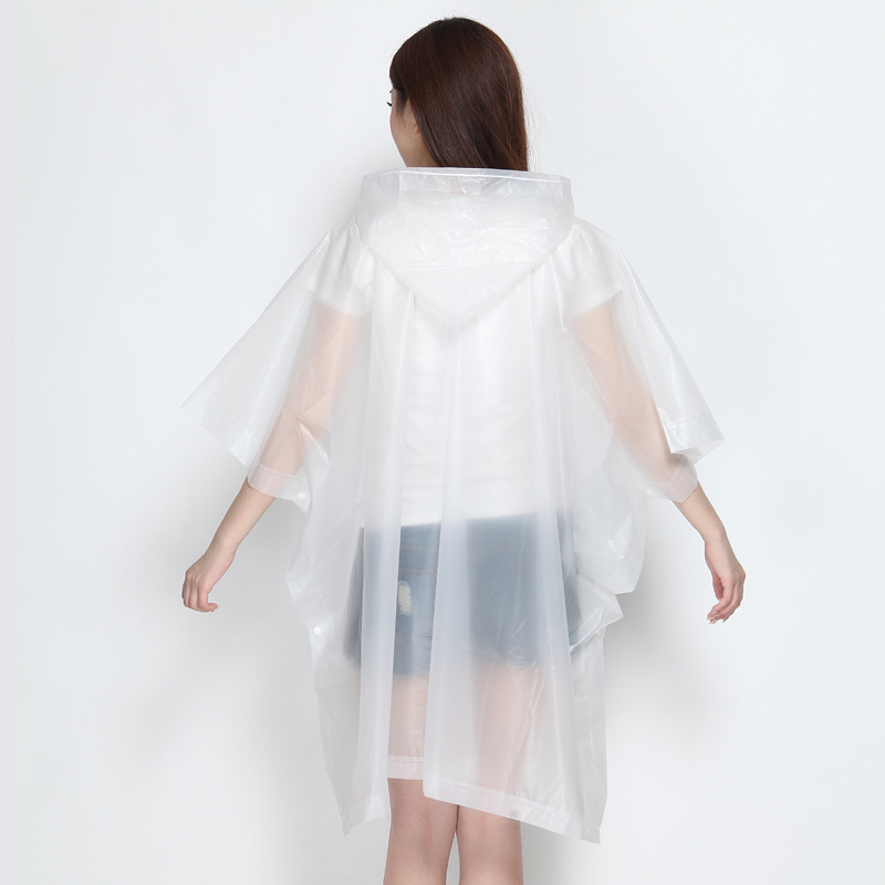 Reusable Children Raincoat Cartoon Transparent Waterproof Rainproof Rain Coat Kids Hooded Cloak Type Poncho Student Rainsuit