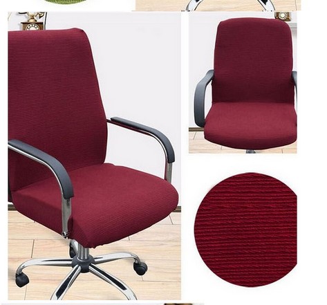 Large size office chair Computer Silpcover side zipper blanket cover design arm chair covers stretch lift rotating chair cover