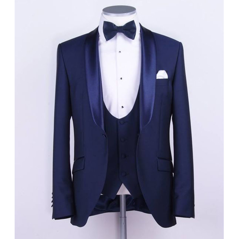 2018 Blue Business Party Men Suits Shawl Lapel Three Piece Wedding Groom Tuxedos for Groomsmen (Jacket + Pants + Vest), Same as image
2018 Blue Business Party Men Suits Shawl Lapel Three Piece Wedding Groom Tuxedos for Groomsmen (Jacket + Pants + Vest), Same as image