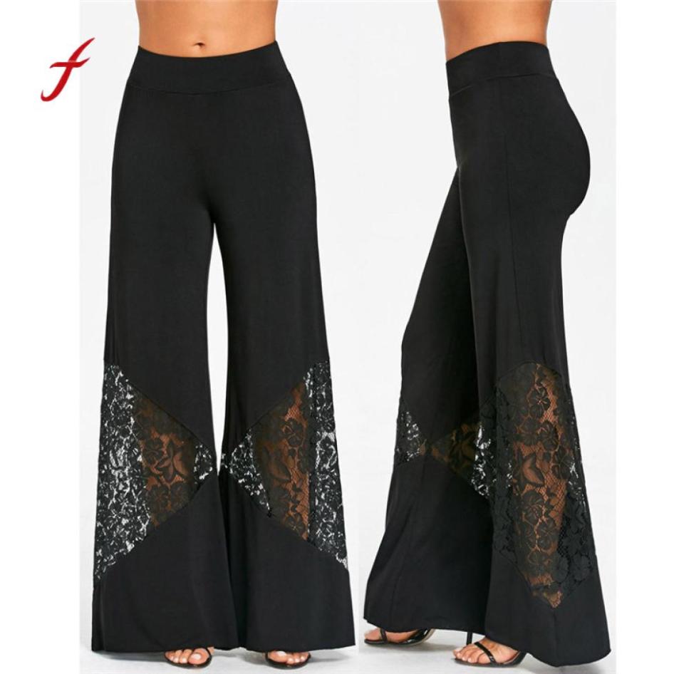 Lace Splicing Womens Print Casual Pants Polyester Patchwork Mid Elastic Waist Skinny Women' Full Length Wide Leg Pants #43005, As pic
Lace Splicing Womens Print Casual Pants Polyester Patchwork Mid Elastic Waist Skinny Women' Full Length Wide Leg Pants #43005, As pic