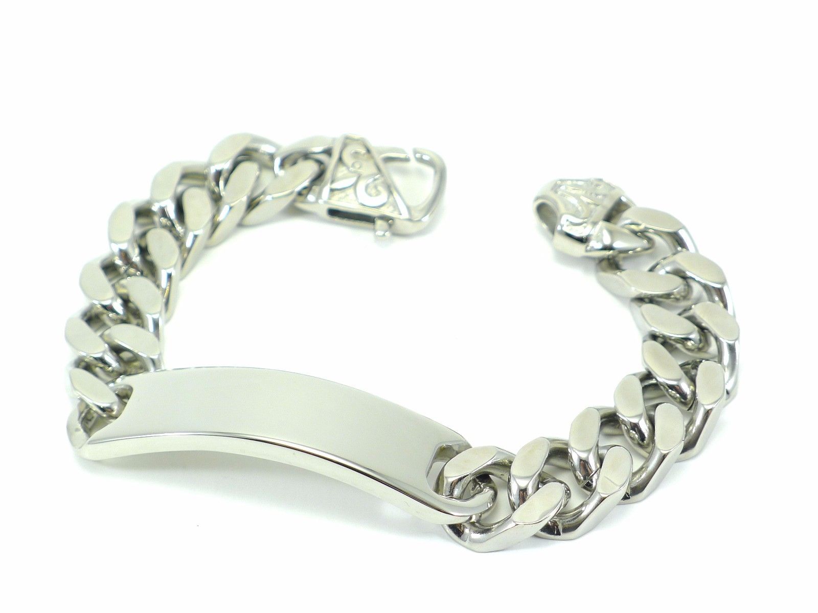 Curb ID Bracelet Stainless Steel Mens Cuban Solid Heavy Handmade beautiful gifts! Factory outlets, accept personalized custom wholesale.
Curb ID Bracelet Stainless Steel Mens Cuban Solid Heavy Handmade beautiful gifts! Factory outlets, accept personalized custom wholesale.