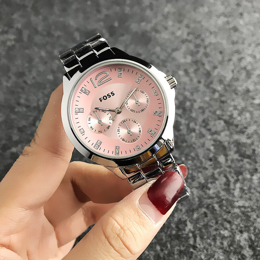 Fashion Wrist watch FOSS Brand Women's Girl style metal steel band quartz watches FO 03, Slivery;brown
Fashion Wrist watch FOSS Brand Women's Girl style metal steel band quartz watches FO 03, Slivery;brown