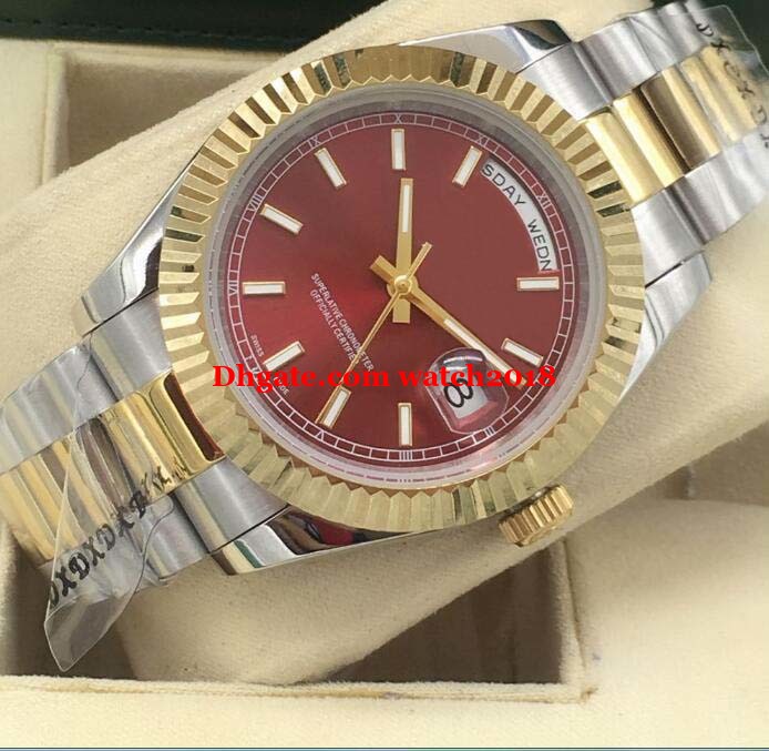 Luxury Watch 5 Style Two Tone Fluted Bezel 41mm Automatic Fashion Men's Watch Wristwatch, Gold
Luxury Watch 5 Style Two Tone Fluted Bezel 41mm Automatic Fashion Men's Watch Wristwatch, Gold
