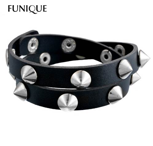 Gothic Punk Metal Cone Stud Spikes Rivet Leather Bracelet Wristband Cuff Bangle Cool Men Women Multilayer Bracelet
Gothic Punk Metal Cone Stud Spikes Rivet Leather Bracelet Wristband Cuff Bangle Cool Men Women Multilayer Bracelet