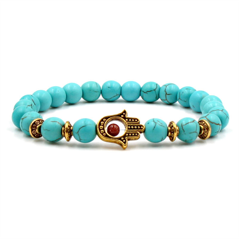 Fashion Turquoise Yoga Bracelet Owl Fatima Palm Lion Helmet Bracelets Natural Stone Alloy Bangles For Gift
Fashion Turquoise Yoga Bracelet Owl Fatima Palm Lion Helmet Bracelets Natural Stone Alloy Bangles For Gift