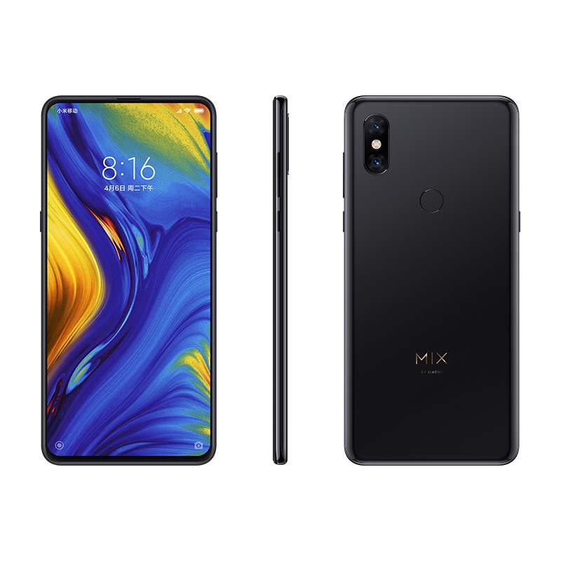Original Xiaomi Mi Mix 3 4G LTE Cell Phone 8GB RAM 128GB 256GB ROM Snapdragon 845 Octa Core Android 6.39" Full Screen 24.0MP AI NFC Fingerprint I