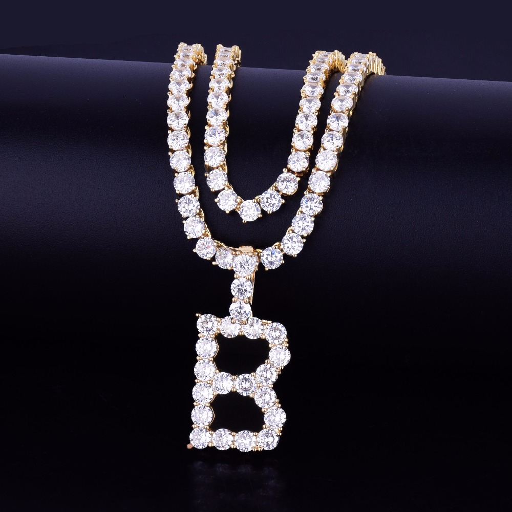 Zircon Tennis Letters Necklaces & Pendant Custom Name Charm For Men/Women Gold Silver Fashion Hip Hop Jewelry with Cuban chain
Zircon Tennis Letters Necklaces & Pendant Custom Name Charm For Men/Women Gold Silver Fashion Hip Hop Jewelry with Cuban chain