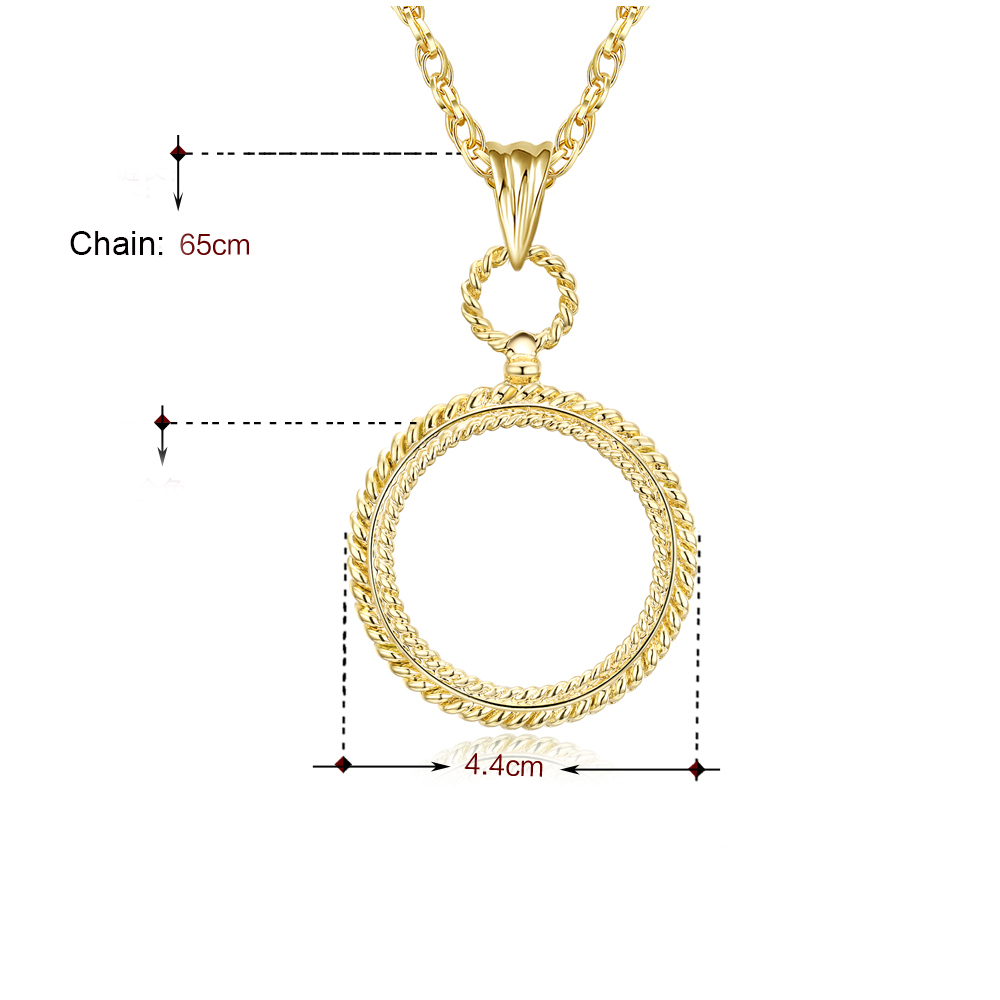 New round shape Magnifying glass necklace simple design magnifying glasses for reading men fashion Magnifier