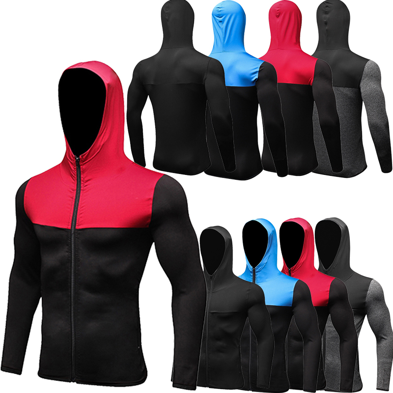 New Cap Hoodie Soccer Jersey Compression Fitness Tight Rashgard T-Shirt Gym Bodybuilding Sportswear Men Running Jacket, Black
New Cap Hoodie Soccer Jersey Compression Fitness Tight Rashgard T-Shirt Gym Bodybuilding Sportswear Men Running Jacket, Black