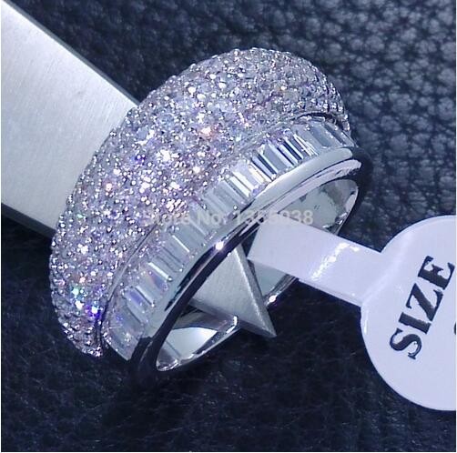 Fashion Jewelry Full Claw set Jewellery Gem 5A Zircon stone 10KT White Gold Filled Wedding Band Ring Sz 6/7/8 Free shipping
Fashion Jewelry Full Claw set Jewellery Gem 5A Zircon stone 10KT White Gold Filled Wedding Band Ring Sz 6/7/8 Free shipping