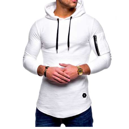 Autumn New Fashion Mens Hoodies Brand Men Solid Color Hooded Sling Sweatshirt Mens Hoodie Hip Hop Hoodie XXXL