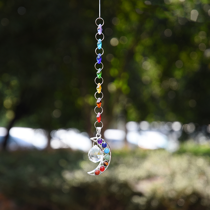 8PCS Hanging Half-moon Handmade Suncatcher Crystal Prisms Ball Pendants Home Window Decor Car Rear View Charm
8PCS Hanging Half-moon Handmade Suncatcher Crystal Prisms Ball Pendants Home Window Decor Car Rear View Charm